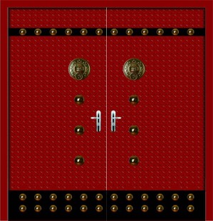 防盜門成型液壓機(jī)實(shí)物圖